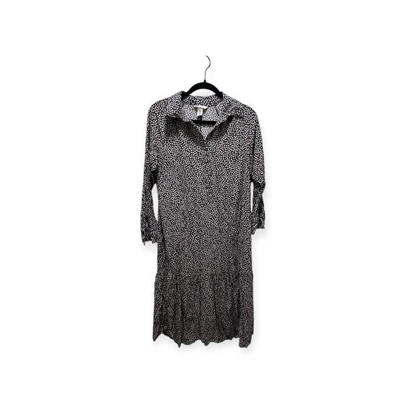 H&M Tiered Maxi Dress Women’s Small‎ Faux Wrap Ditsy Floral Peasant Cottage 401 - Picture 1 of 9
